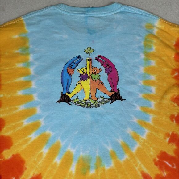 Grateful Dead Dancing Bears Tie-Dye T-Shirt Adult Size 2XL  2 Sided - Picture 6 of 8